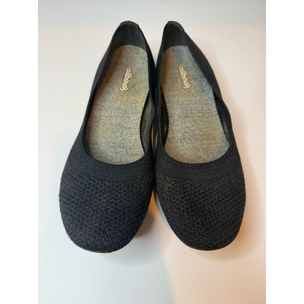 Allbirds Tree Breezer Ballet Flats Women’s Size 8.5 Black Knit Comfort Shoes